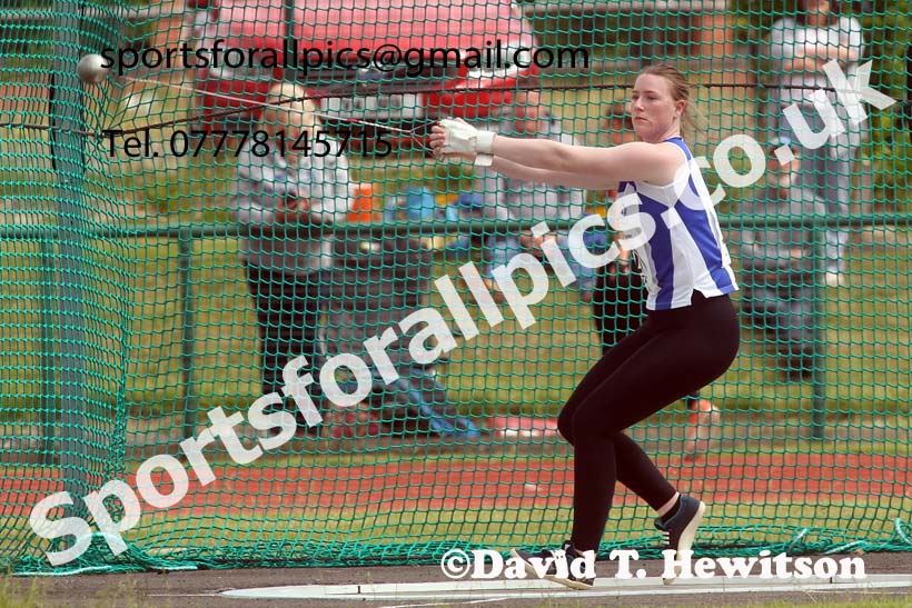 Womens hammer, 2021 Northern Senior and Under-20s Champs., Leigh. Photo: David T. Hewitson/Sports for All Pics